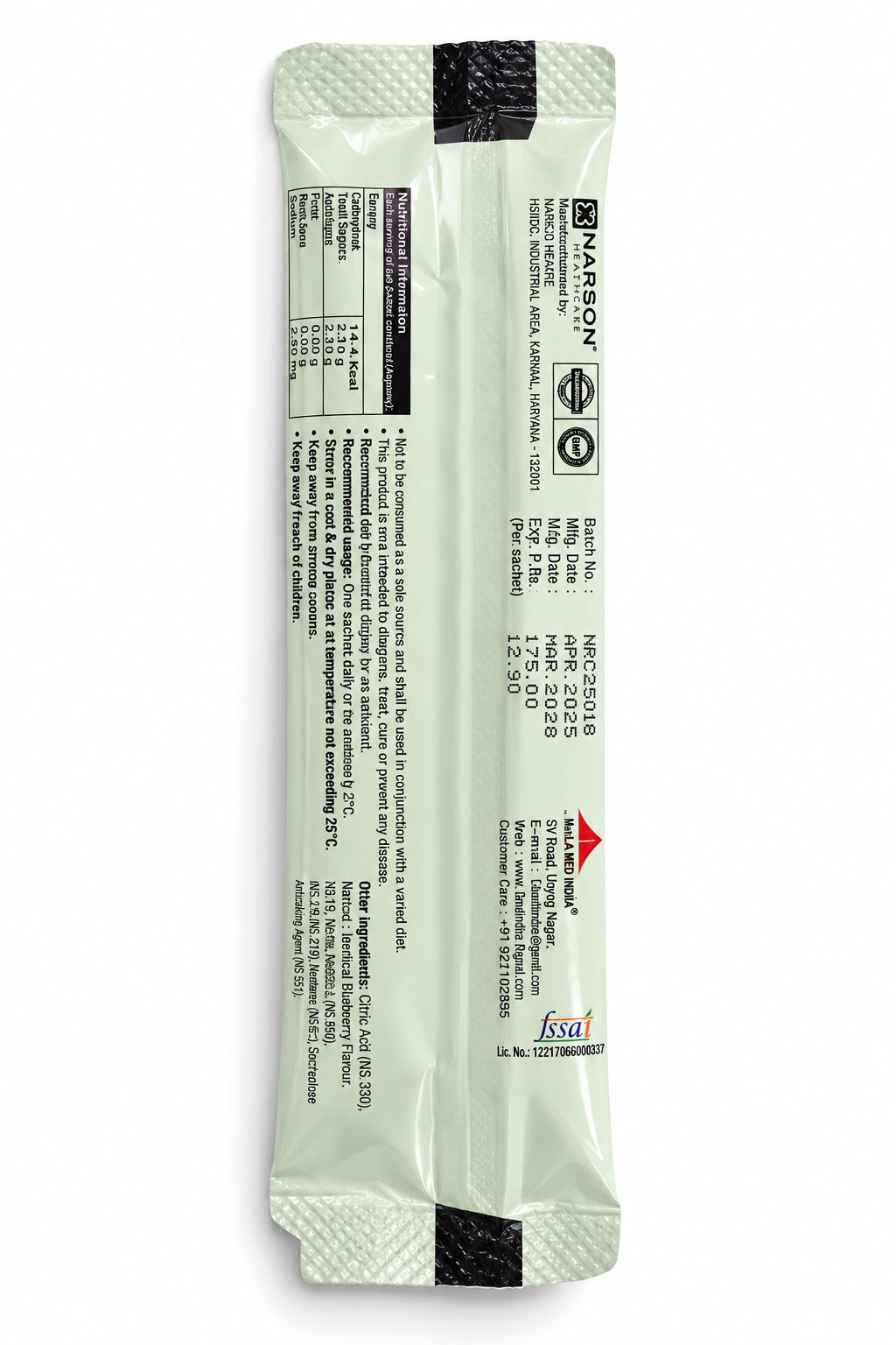 Epiage Blueberry Sachets - 5g