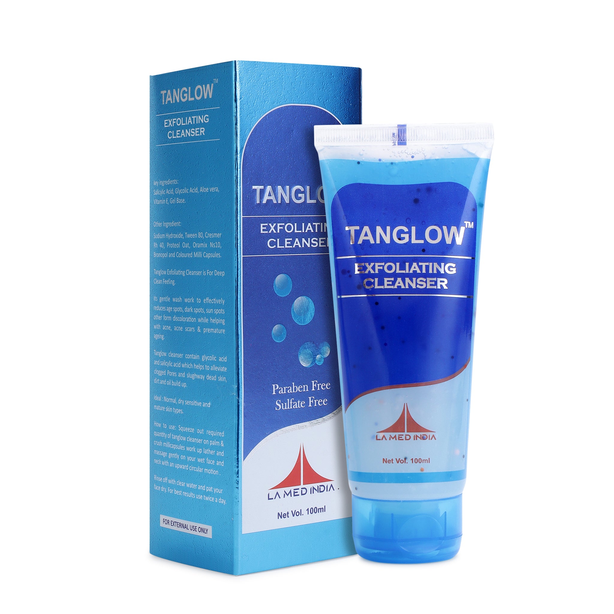 TANGLOW EXFOLIATING FACE WASH